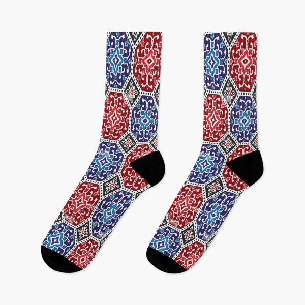 Item preview, Ajrak sindhi Culture colorful pattern  designed and sold by Areebanawab.