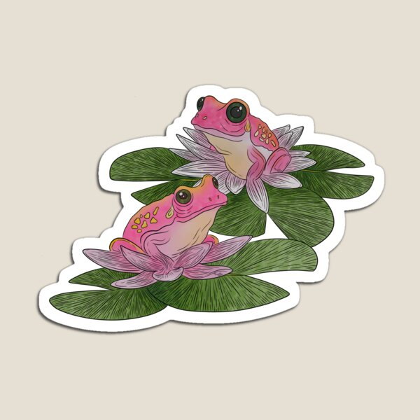 Item preview, Water Frilies- Water Lily and Frog Animal-Flower Hybrid designed and sold by Marguerite Artistry.