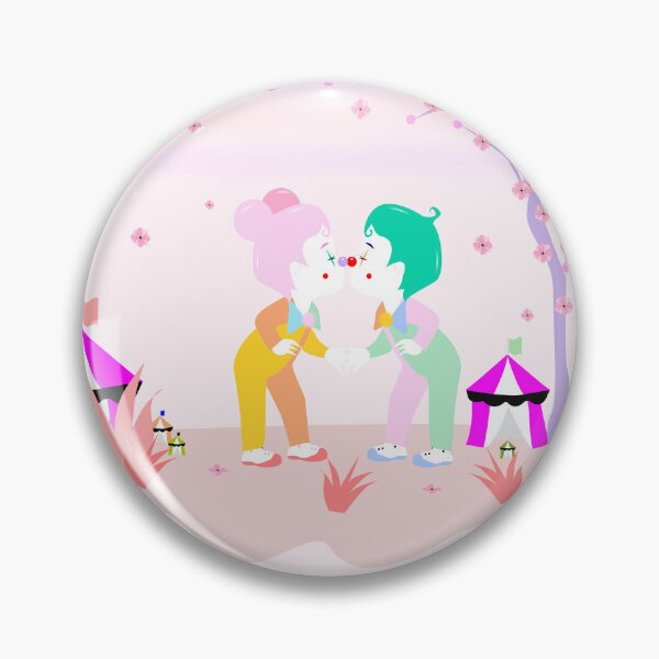 Item preview, CIRCUS IN SPRING: KISSING KLOWNS designed and sold by Antisocial Creatives.