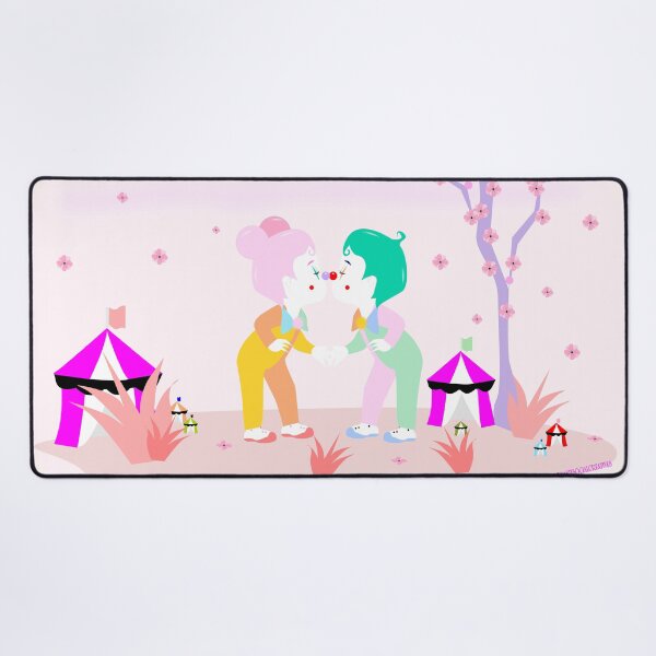 Item preview, CIRCUS IN SPRING: KISSING KLOWNS designed and sold by Antisocial Creatives.
