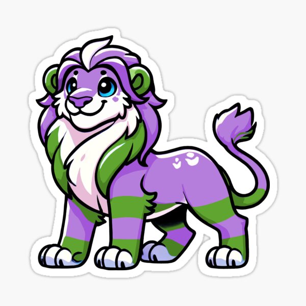 Item preview, Proud Gender Queer Pride Lion designed and sold by Rhysy-Peasy.