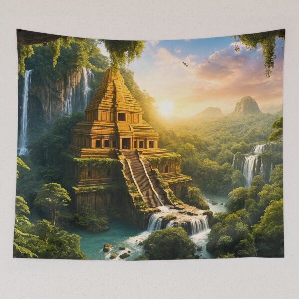 Item preview, Ancient Lost City in the Jungle designed and sold by PhoceaWallpaper.