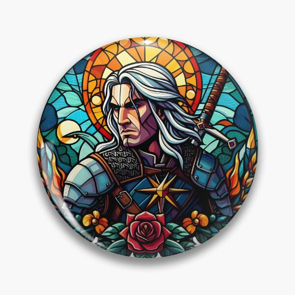 Artikelvorschau, Glasmalerei Geralt entworfen und verkauft von DuskTillDown.