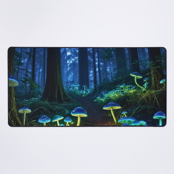 Item preview, Bioluminescent Forest designed and sold by PhoceaWallpaper.