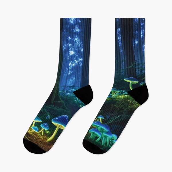 Item preview, Bioluminescent Forest designed and sold by PhoceaWallpaper.