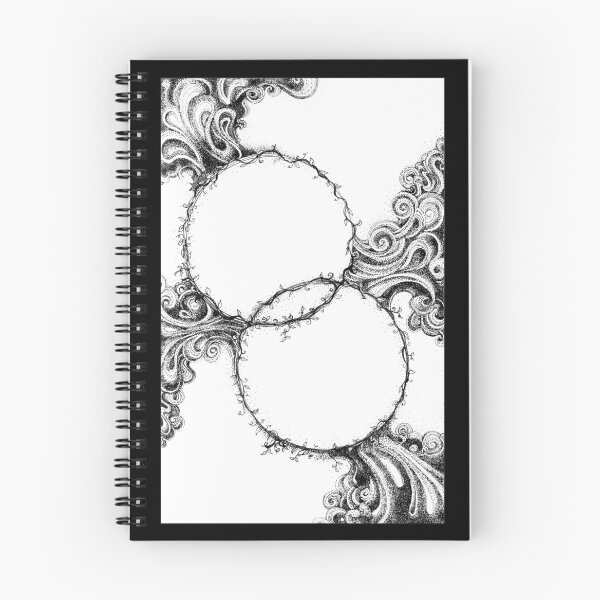 Item preview, Embellish – Intertwined Rings & Flourishes Ink Drawing designed and sold by DanielleJScott.com.