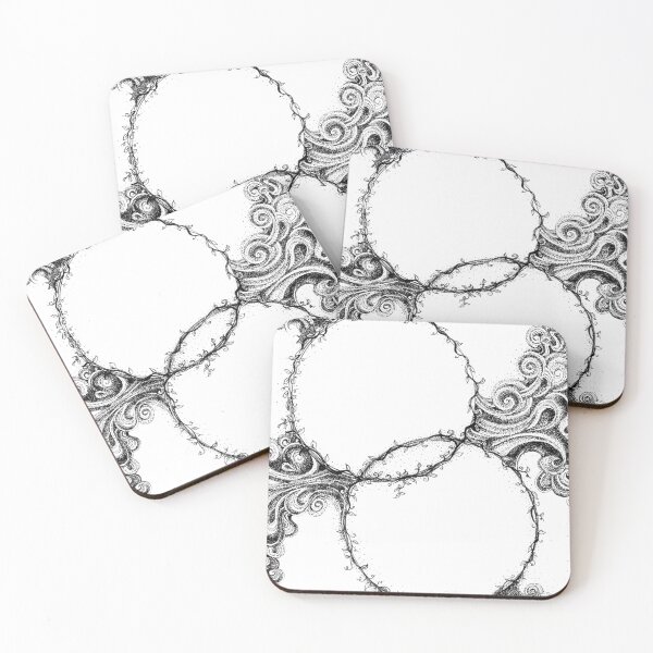 Item preview, Embellish – Intertwined Rings & Flourishes Ink Drawing designed and sold by DanielleJScott.com.