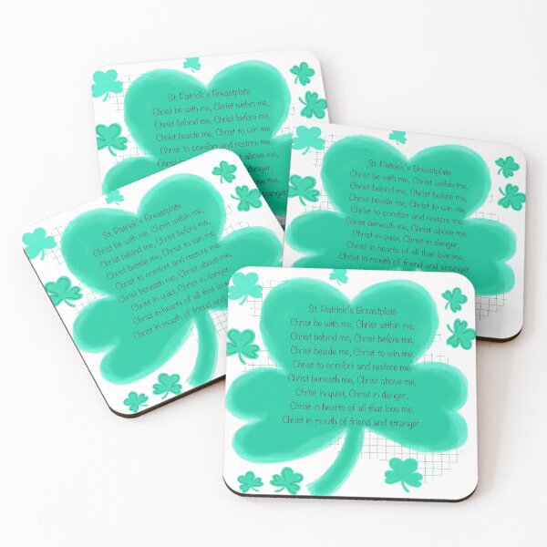 Item preview, St. Patrick's Breastplate with Shamrocks designed and sold by K Jolly Art .