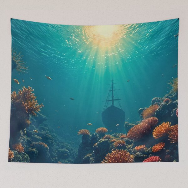 Item preview, Deep Underwater World designed and sold by PhoceaWallpaper.