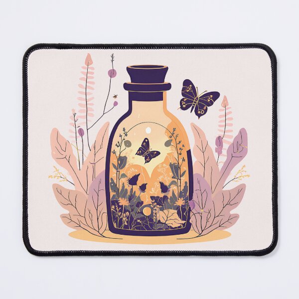 Item preview, Enchanted Butterfly Potion Mystical Floral  designed and sold by onyxember.