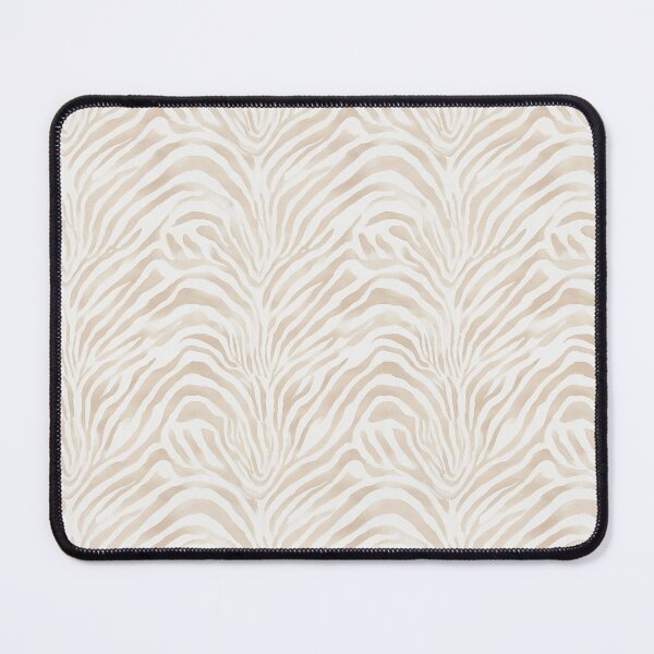 Item preview, Beige Zebra Print Stripe Watercolor Aesthetic Pattern designed and sold by Creative Brat Design Studio.