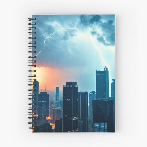 Item preview, Storm Over a Megacity designed and sold by PhoceaWallpaper.