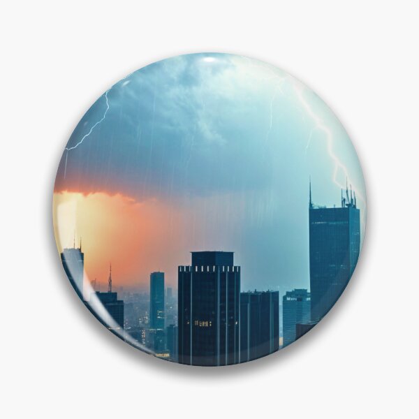Item preview, Storm Over a Megacity designed and sold by PhoceaWallpaper.