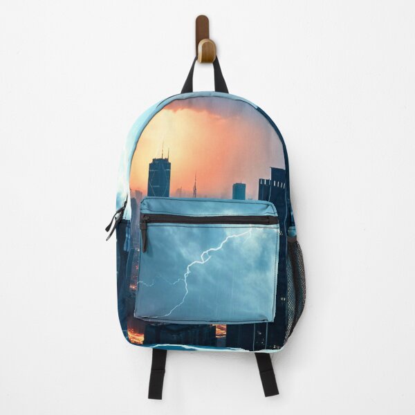 Item preview, Storm Over a Megacity designed and sold by PhoceaWallpaper.
