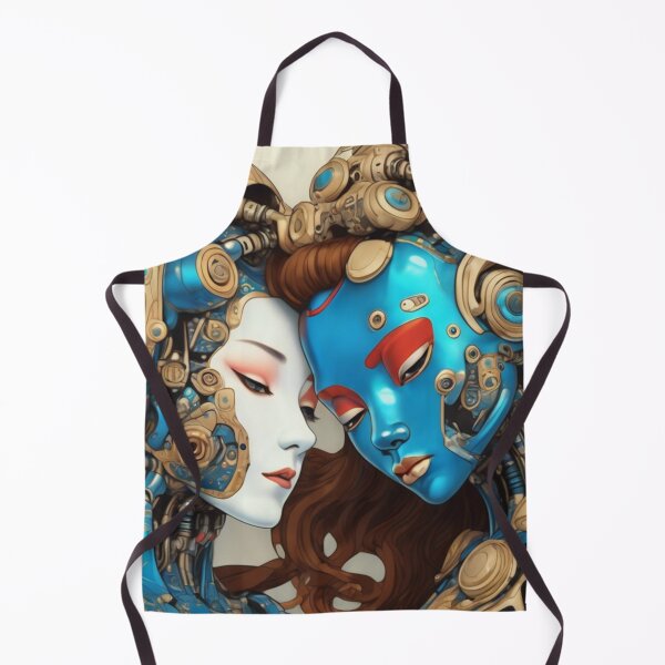 Item preview, Robot Blue Shunga Hybrid Imitation Japanese Erotica #97 designed and sold by NickWhittleArt.