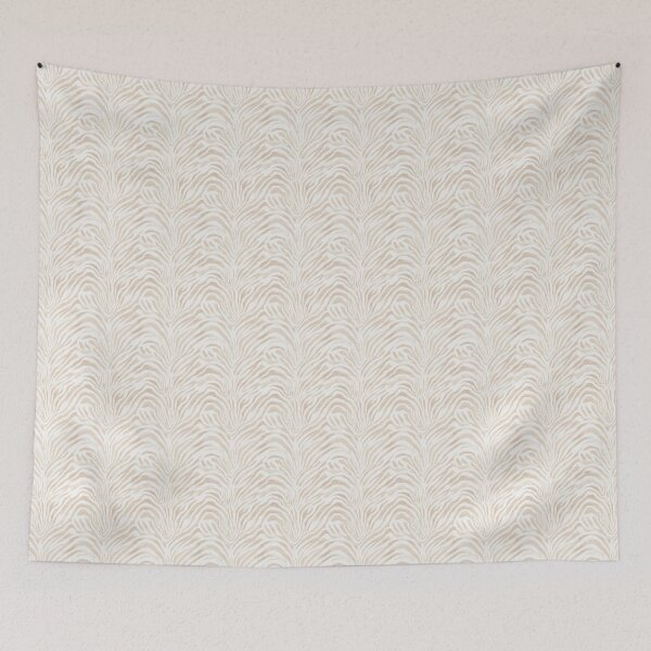 Item preview, Beige Zebra Print Stripe Watercolor Aesthetic Pattern designed and sold by Creative Brat Design Studio.