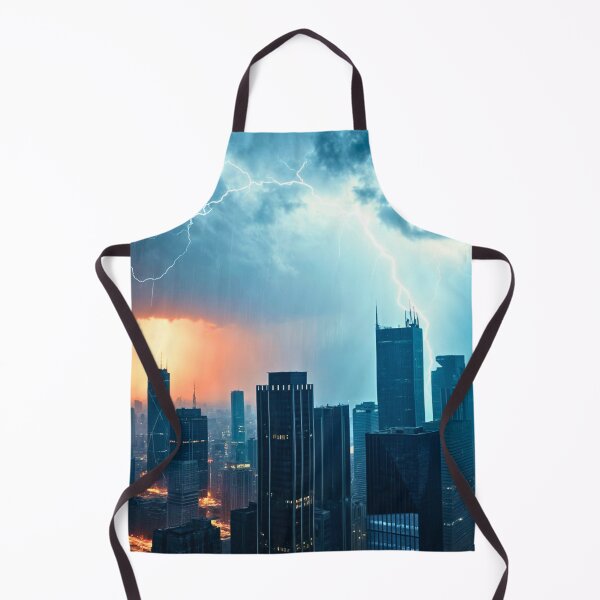 Item preview, Storm Over a Megacity designed and sold by PhoceaWallpaper.