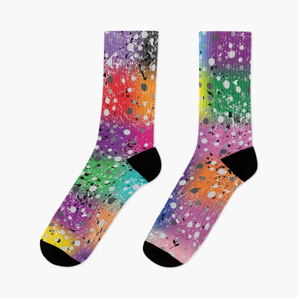 Item preview, polkadot - dark - rainbow designed and sold by tangerinedusk.