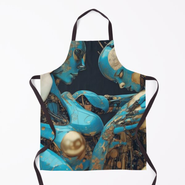 Item preview, Robot Blue Shunga Hybrid Imitation Japanese Erotica #96 designed and sold by NickWhittleArt.