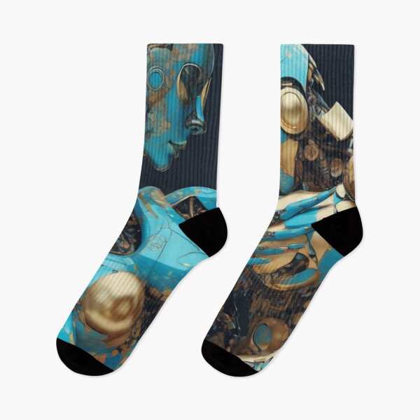 Item preview, Robot Blue Shunga Hybrid Imitation Japanese Erotica #96 designed and sold by NickWhittleArt.