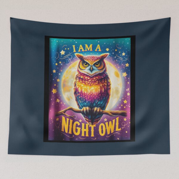 Item preview, Night Owl – Mystical Owl for Night Lovers designed and sold by Design by Anthony .