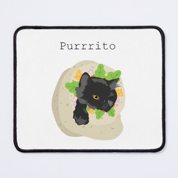 Item preview, Purrrito with text designed and sold by Not-Kat.