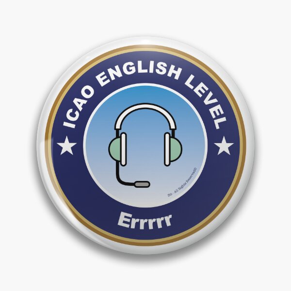 Item preview, ICAO English Level Errrrr Luggage Sticker (Improved Quality) designed and sold by threetangotango.