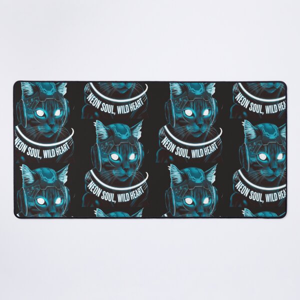 Item preview,  Cyberpunk Neon Cat – Futuristic Glow Art designed and sold by Petpixy.