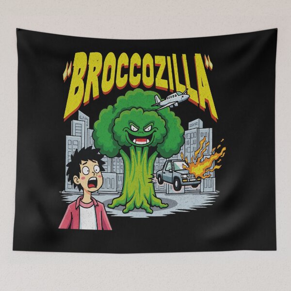 Item preview, Broccozilla - Godzilla parody designed and sold by DesginsDone.