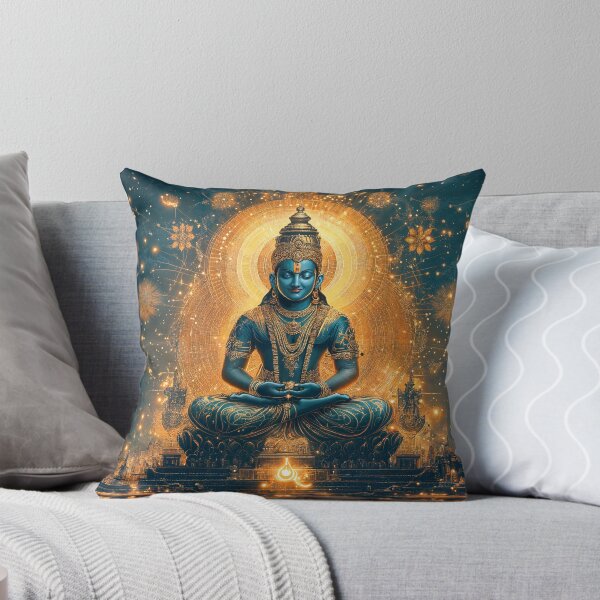 Item preview, Lord Vishnu in Cosmic Mandala designed and sold by AdamesArtStudio.