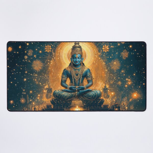 Item preview, Lord Vishnu in Cosmic Mandala designed and sold by AdamesArtStudio.