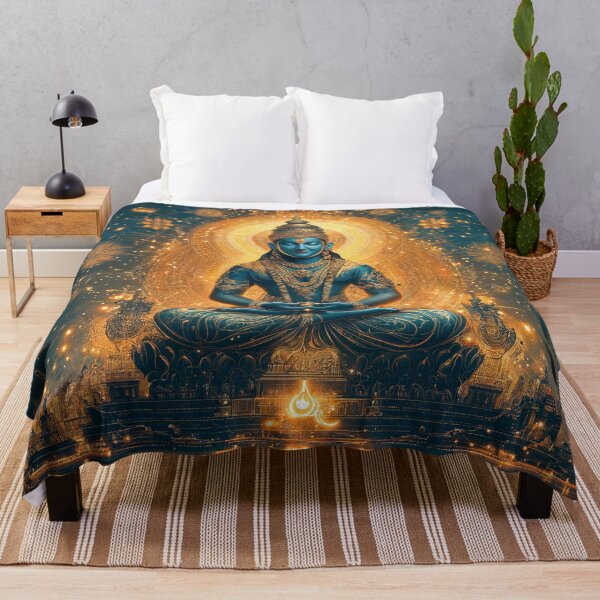 Item preview, Lord Vishnu in Cosmic Mandala designed and sold by AdamesArtStudio.
