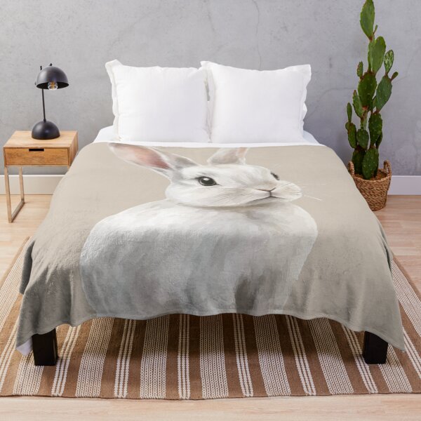 Item preview, White cute bunny designed and sold by Lichtisign.