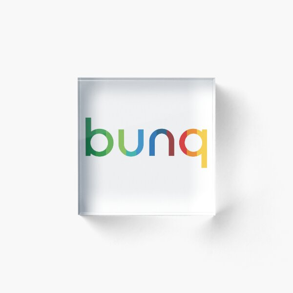 bunq Rainbow. Acrylic Block