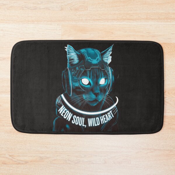 Item preview,  Cyberpunk Neon Cat – Futuristic Glow Art designed and sold by Petpixy.