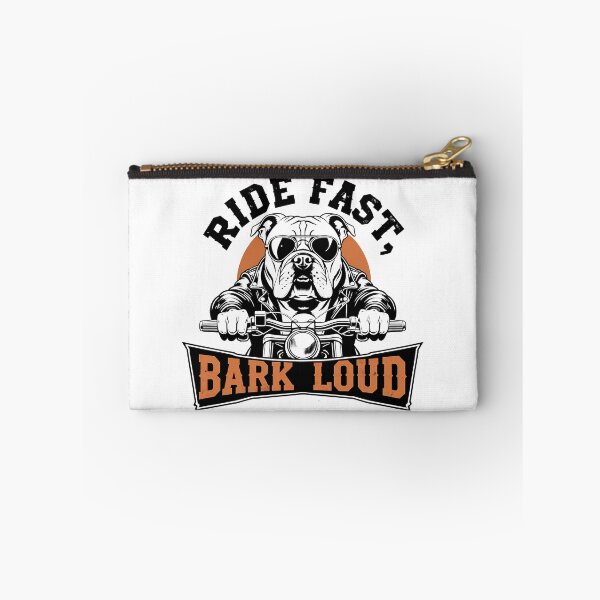 Item preview, RIDE FAST, BARK LOUD - Retro Biker Bulldog.  designed and sold by EnigmaVoid.