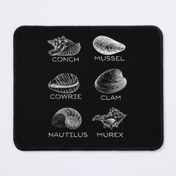 Item preview, 6 Types of Shells T-Shirt Design - White Illustration Version designed and sold by BeWilDesigns.