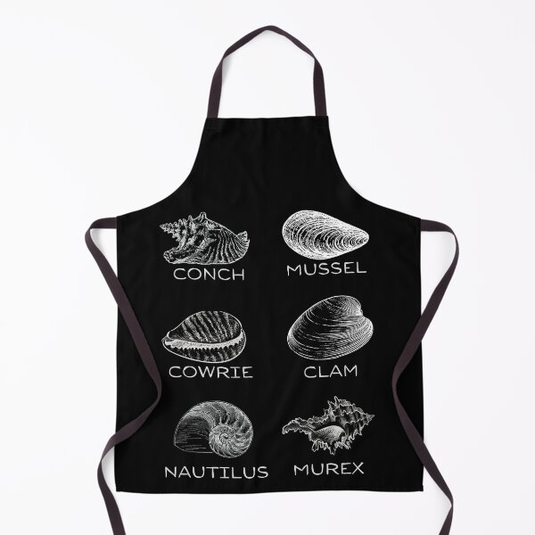 Item preview, 6 Types of Shells T-Shirt Design - White Illustration Version designed and sold by BeWilDesigns.