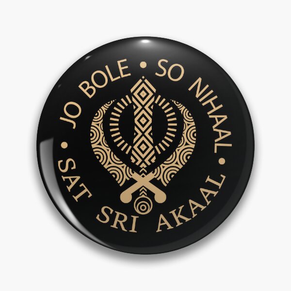 Item preview, Jo Bole So Nihaal Sat Sri Akaal (gold) designed and sold by mindikr.