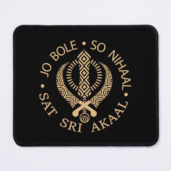 Item preview, Jo Bole So Nihaal Sat Sri Akaal (gold) designed and sold by mindikr.