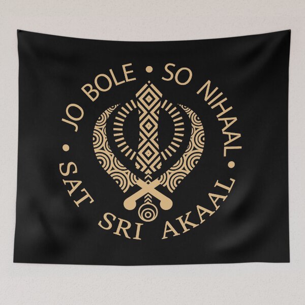 Artikelvorschau, Jo Bole So Nihaal Sat Sri Akaal (Gold) entworfen und verkauft von mindikr.
