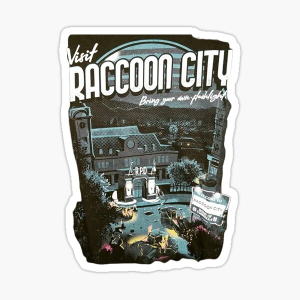 Item preview, raccoon city poster designed and sold by LarissaCosta.