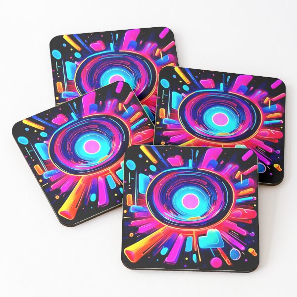 Item preview, Neon Burst: Abstract Energy designed and sold by Health And Fitness Posts e-Store.