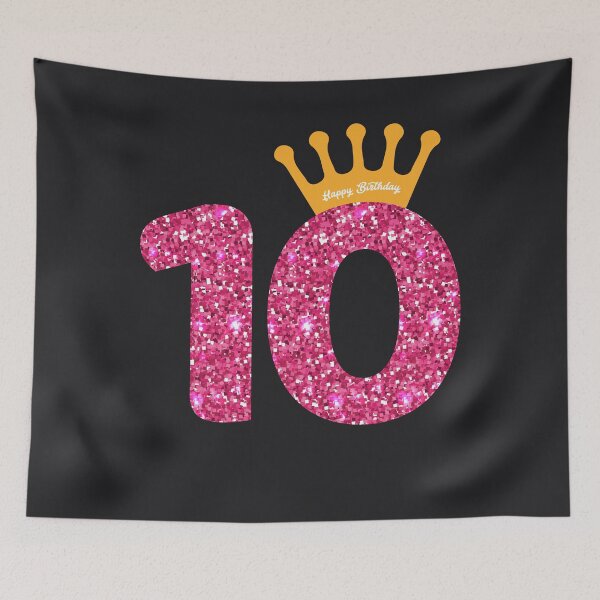 Item preview, 10th Queens Crow Happy Birthday for Girls designed and sold by melsens.