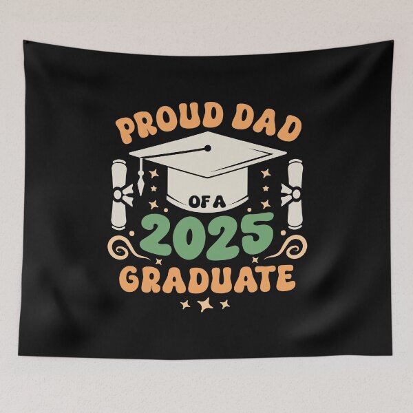 Item preview, Proud Dad Of A 2025 Graduate - Graduation Family Celebration designed and sold by eclecTEEq.