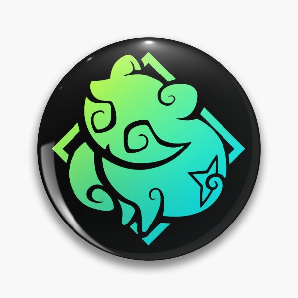 Item preview, Sayu Genshin Impact Character Neon Aestetic Symbol designed and sold by Kubala Designs.