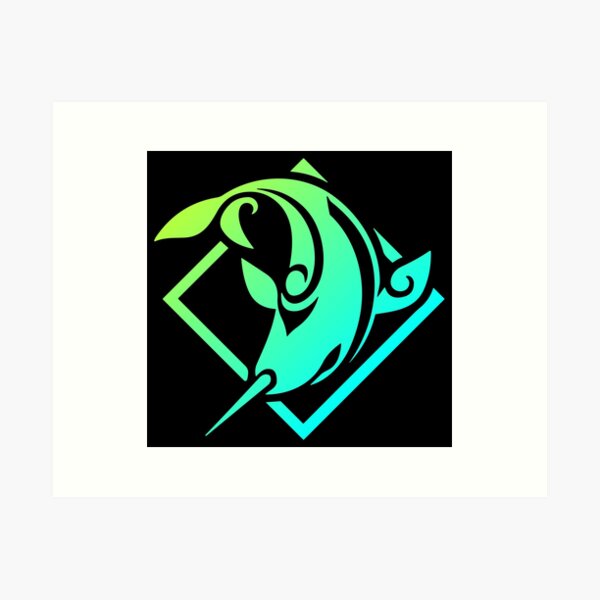 Item preview, Targalia Genshin Impact Character Neon Aestetic Symbol designed and sold by Kubala Designs.