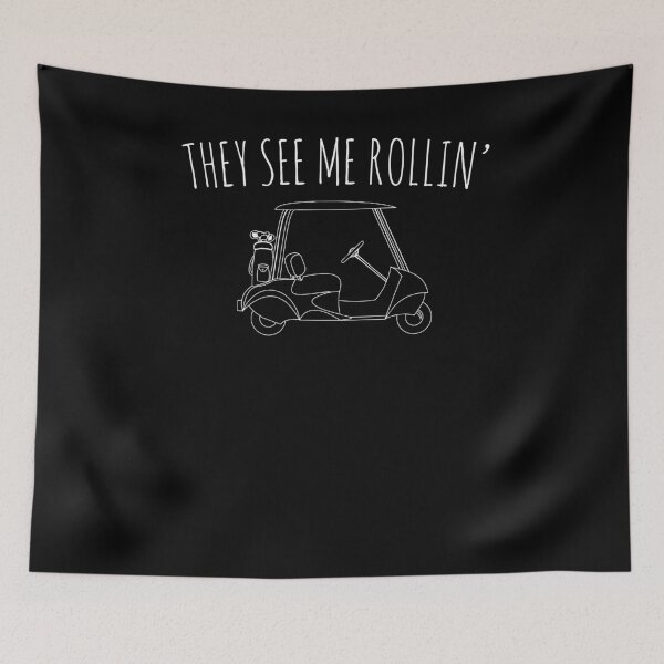 Item preview, They See Me Rollin' Funny Golf Cart Golfing T-Shirt designed and sold by LookTwice.