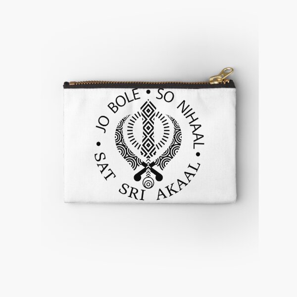 Item preview, Jo Bole So Nihaal Sat Sri Akaal (black on white) designed and sold by mindikr.