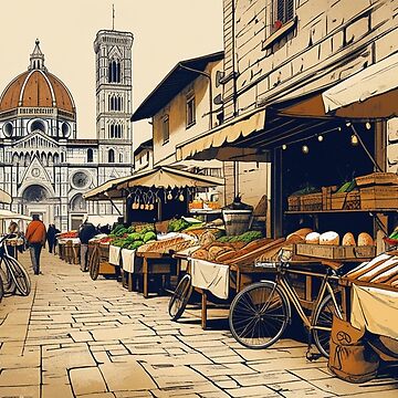 Artwork thumbnail, Vintage Art, Bustling Moroccan Market – Timeless Souk Scene by PixelsArtist.com